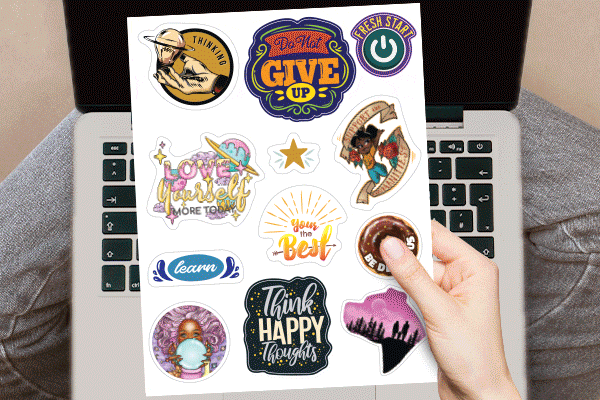 Stay motivated with stickers